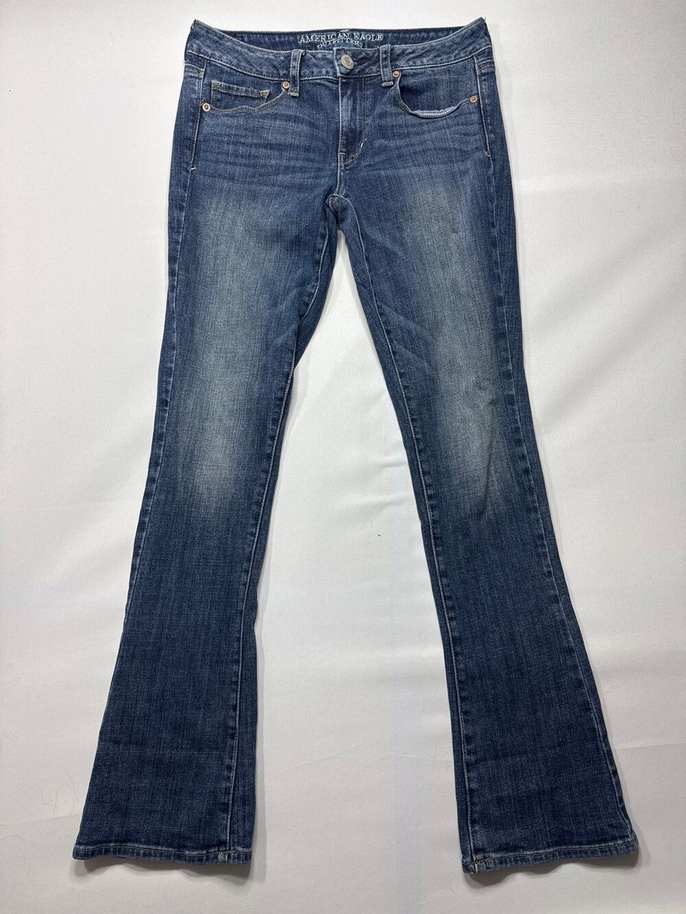 American Eagle Women's Skinny Kick Stretch‎ Blue Jeans - Size 8 (30x31.5)
